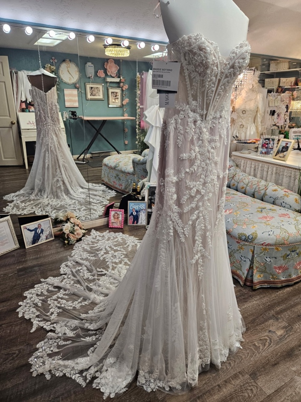 Maggie Sottero NWT NEVER WORN!!Benjie Royale Mermaid Dress - Picture 6 of 7